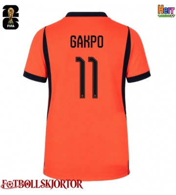 Nederländerna Cody Gakpo #11 Hemmatröja VM 2026 Kortärmad